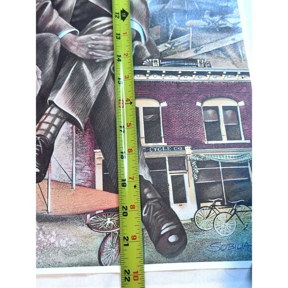 Wilbur and Orville Wright Brothers Accomplishments Poster Ohioans First to Fly - Picture 4 of 10